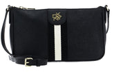 DKNY Womens Full Grain Texture Cross Body Bags and Wallets Black One Size